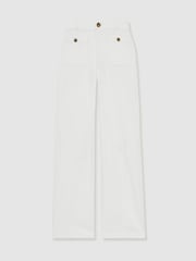 Paige Wide-Leg Patch Pocket Jeans - Bild 2 von 6