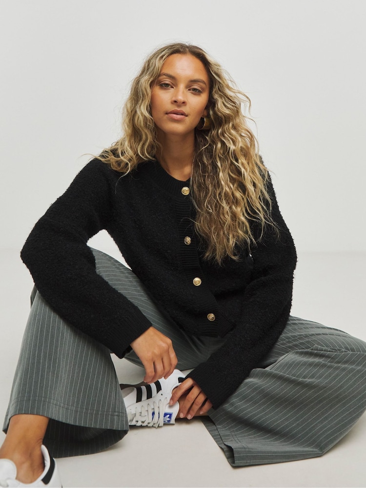 Simply Be Boxy Boucle Cardigan - Imagen 1 de 4 Simply Be Boxy Boucle Cardigan - Imagen 1 de 4
