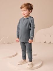 Blue Knitted Hoodie and Leggings Set (3mths-7yrs) - Image 1 of 8