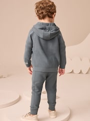Blue Knitted Hoodie and Leggings Set (3mths-7yrs) - Image 3 of 8