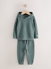 Blue Knitted Hoodie and Leggings Set (3mths-7yrs) - Image 4 of 8