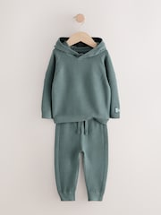 Blue Knitted Hoodie and Leggings Set (3mths-7yrs) - Image 5 of 8