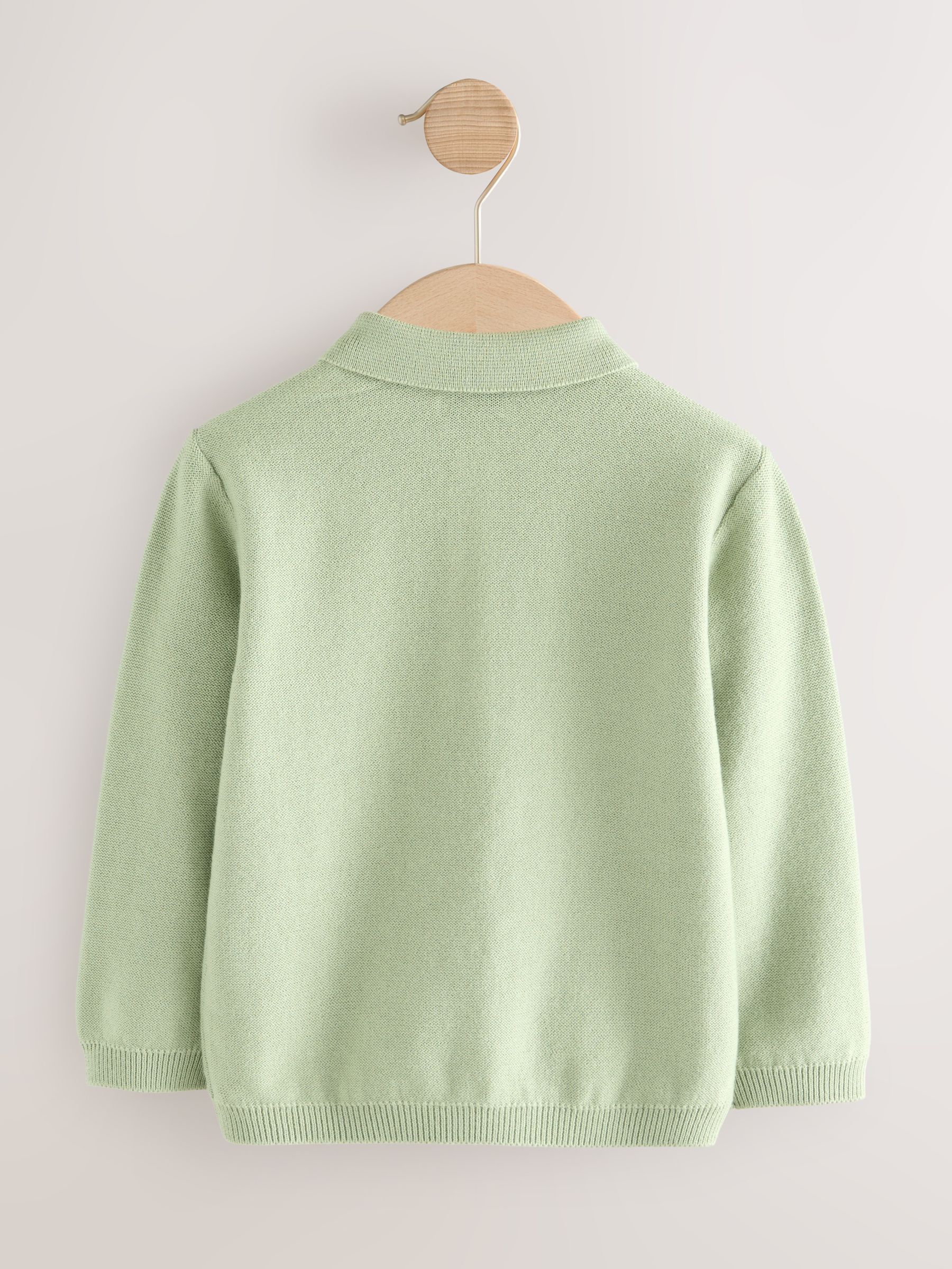A.P.C アーペーセー ショートスリーブニットポロシャツ  グリーン XS Adoon plain セーター ニット RAGLAN SLEEVE KNIT PORO / ラグラン