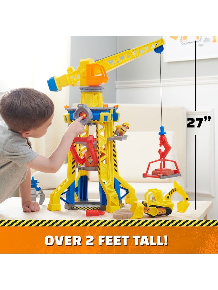 PAW Patrol Rubble and Crew Barkyard Crane Tower - Image 2 of 6