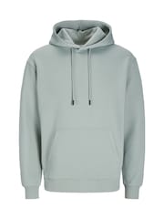 JACK & JONES Green Relaxed Fit Plain Hoodie - Image 6 of 7