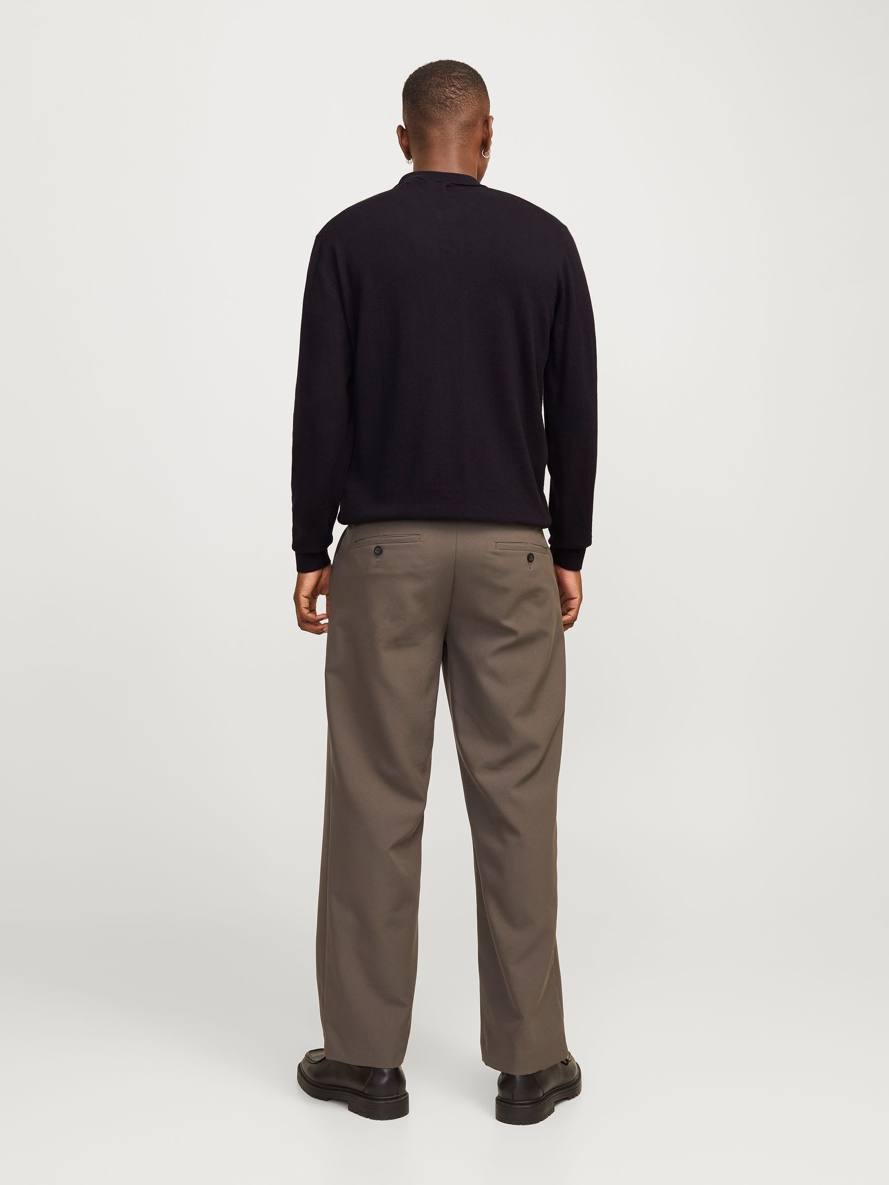 Buy JACK & JONES Black Quarter Zip Knitted Polo Shirt from Next USA
