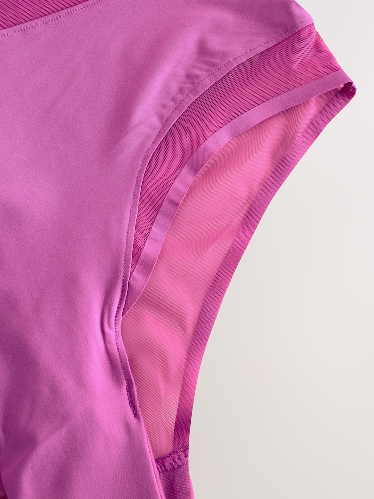 Vijolično-oranžna - Mesh Trim High Waist High Leg Knickers 3 Pack - Slika 6 iz 6 Vijolično-oranžna - Mesh Trim High Waist High Leg Knickers 3 Pack - Slika 6 iz 6