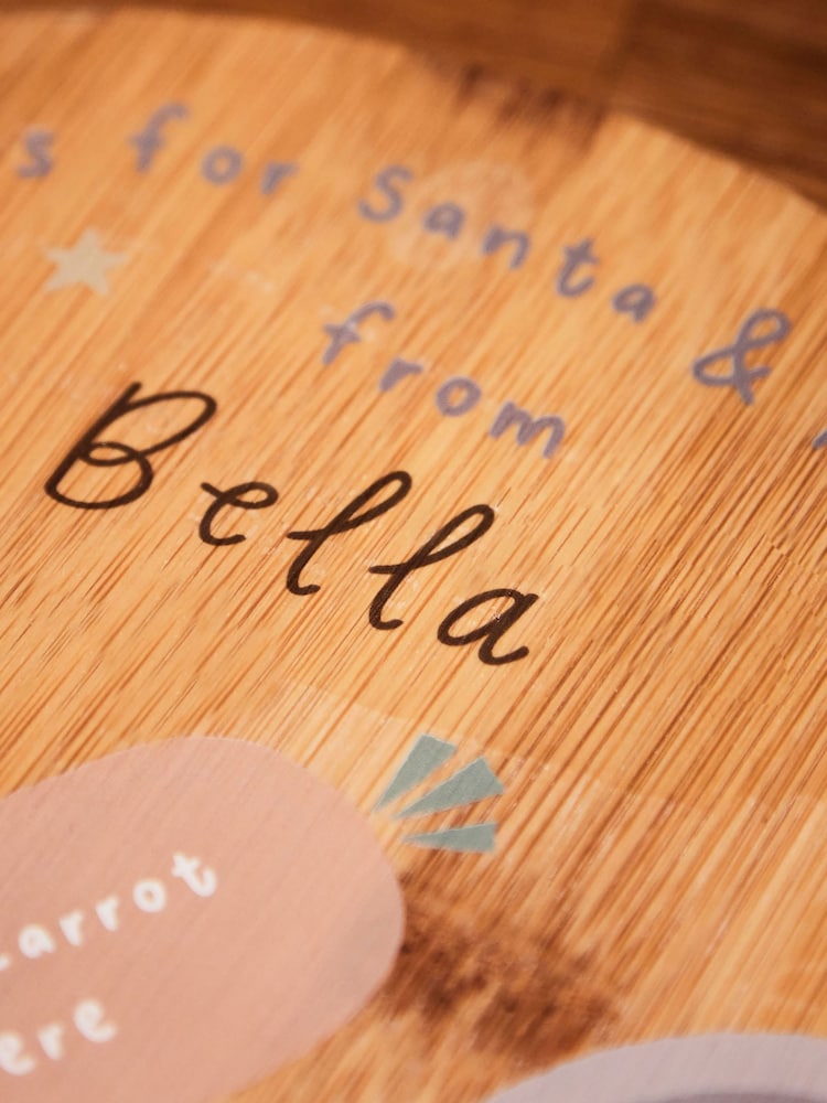 Personalised Treats For Santa & Rudolph Christmas Bamboo Platter by My 1st Years - Image 2 of 4