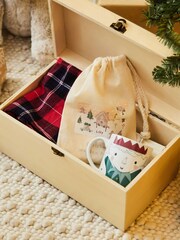 Personalised Reindeer & Presents Wooden Christmas Eve Box by My 1st Years - Image 3 of 4