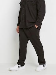 BadRhino Big & Tall Black Textured Jersey Joggers - Image 1 of 4