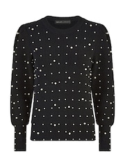 Yumi All Over Pearl Knitted Neulepusero - Kuva 5 / 5