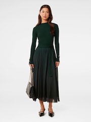 Forever New Green Kaylie Pleated Hem Dress - Image 5 of 5