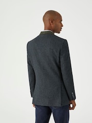 Skopes Grey Tailored Fit Tweed Effect Newsam Jacket - Image 2 of 4