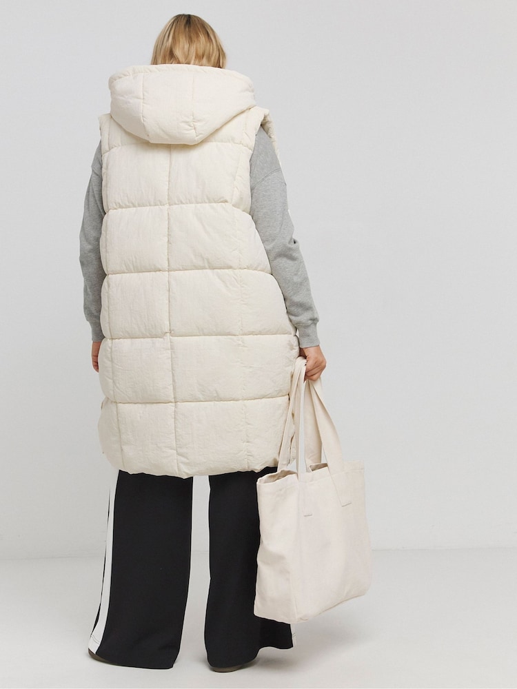 Simply Be Square Padded Longline Gilet - Image 2 of 4