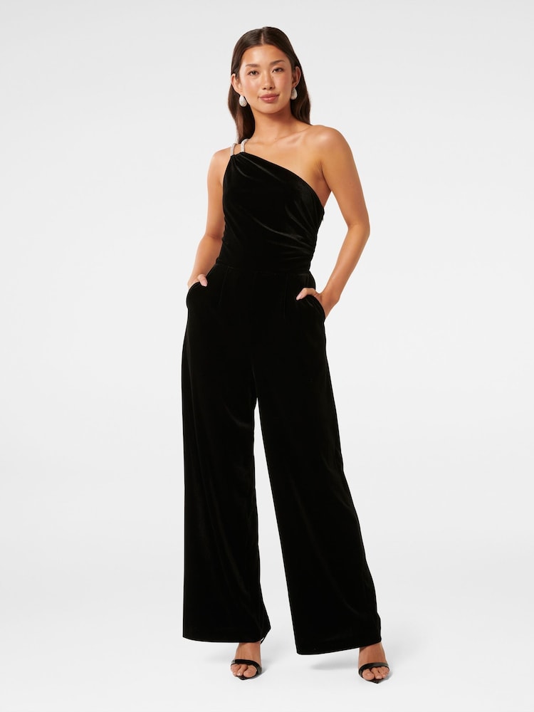Mono de terciopelo con strass Costanza de Forever New - Imagen 1 de 5