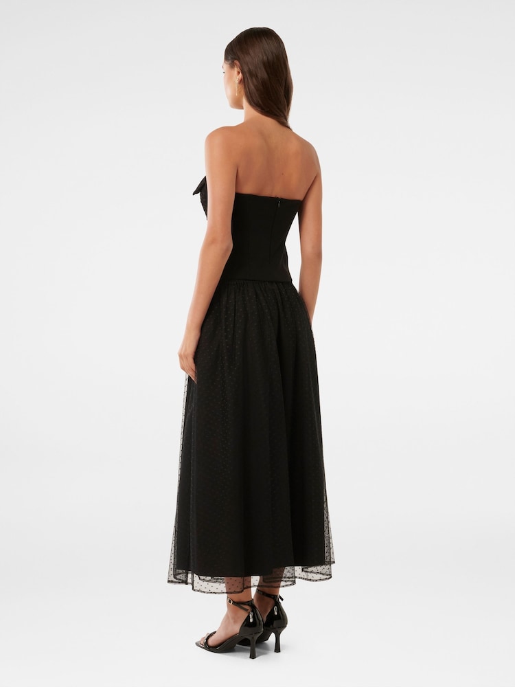Forever New Black Anais Tulle Midi Skirt - Image 2 of 4