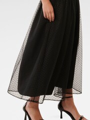 Forever New Black Anais Tulle Midi Skirt - Image 4 of 4