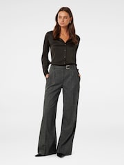Forever New Grey Charlie Belted Wide Leg Pants - Image 5 of 5