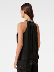 Forever New Emily Embellished Decolteu vârf halter Top - Image 2 of 5