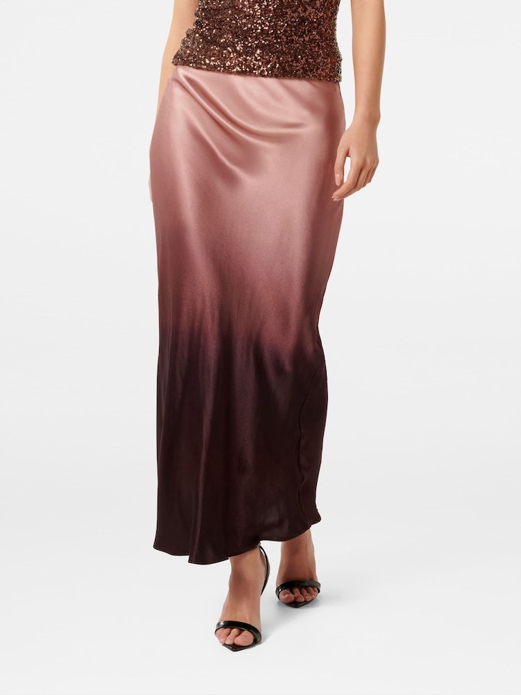 Forever New Red Prue Satin Bias Midaxi Skirt - Image 1 of 5 Forever New Red Prue Satin Bias Midaxi Skirt - Image 1 of 5