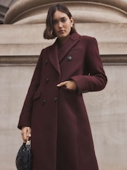 Forever New Purple Chandelle Double Breasted Coat - Image 2 of 7