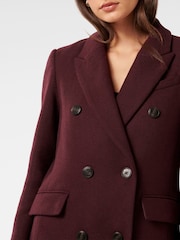 Forever New Purple Chandelle Double Breasted Coat - Image 5 of 7