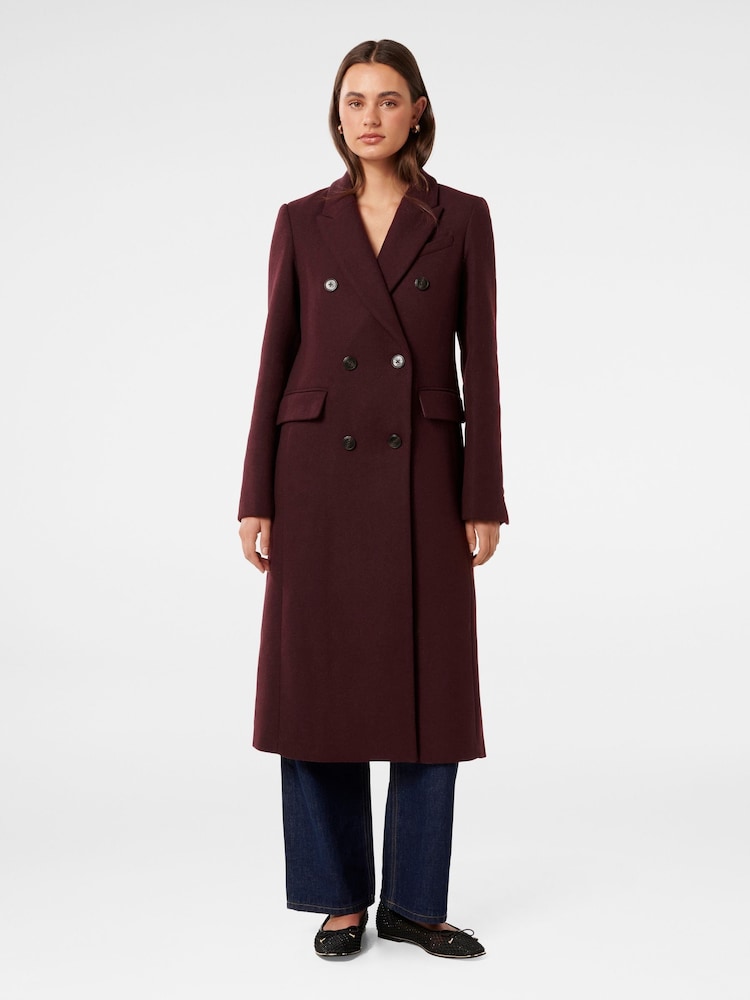 Forever New Purple Chandelle Double Breasted Coat - Image 7 of 7