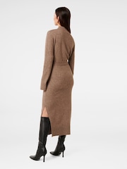 Forever New Brown Jada Knitted Sweater Dress - Image 2 of 4