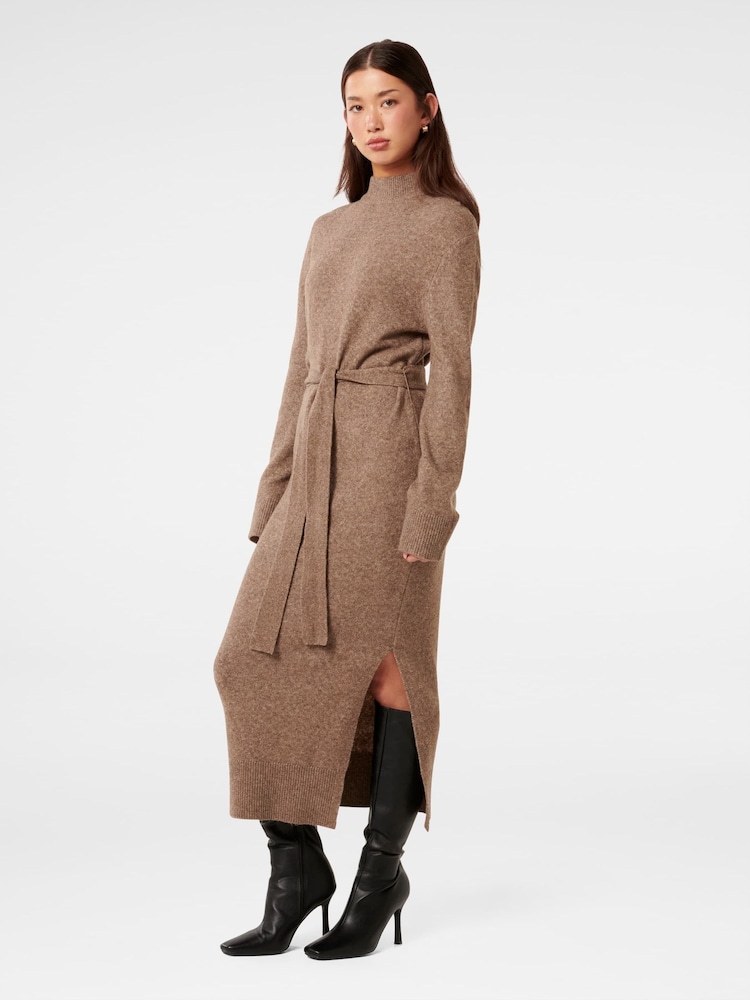Forever New Brown Jada Knitted Sweater Dress - Image 4 of 4