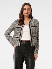 Forever New Black Nina Boucle Jacket - Image 1 of 5