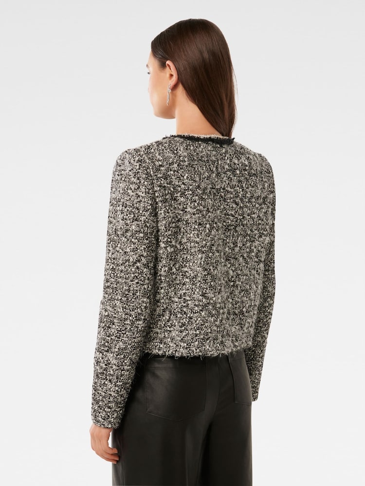 Forever New Black Nina Boucle Jacket - Image 2 of 5
