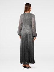 Forever New Silver Viv Ombre Plisse Maxi Dress - Image 2 of 4