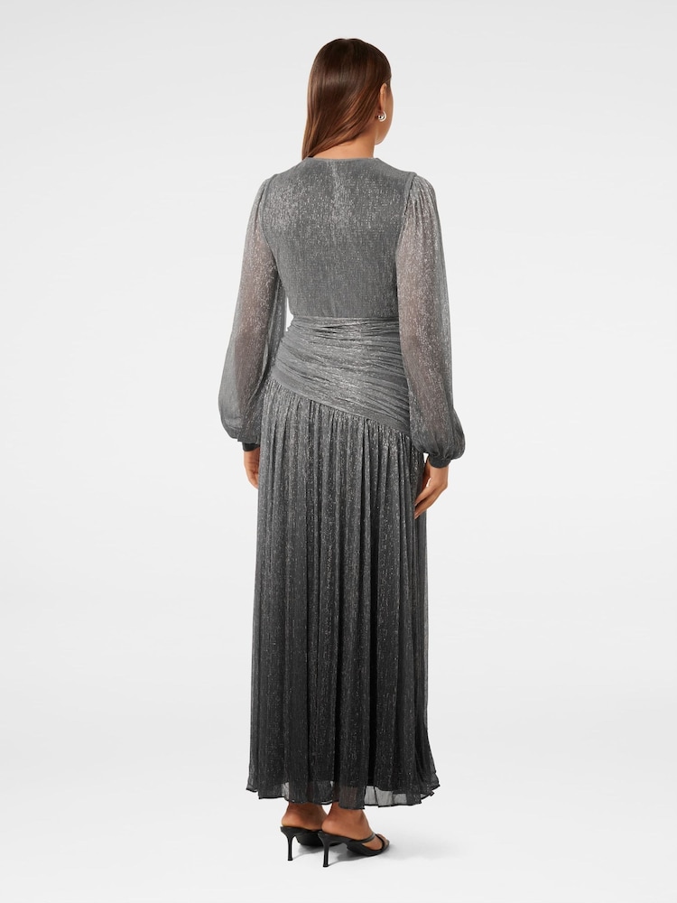Forever New Silver Viv Ombre Plisse Maxi Dress - Image 2 of 4