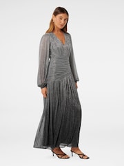 Forever New Silver Viv Ombre Plisse Maxi Dress - Image 3 of 4