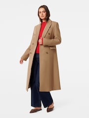 Forever New Brown Chandelle Double Breasted Coat - Image 4 of 5