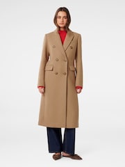 Forever New Brown Chandelle Double Breasted Coat - Image 5 of 5