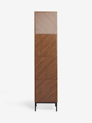 Dark Marlow Oak Effect Corner Bookcase - Image 6 of 7