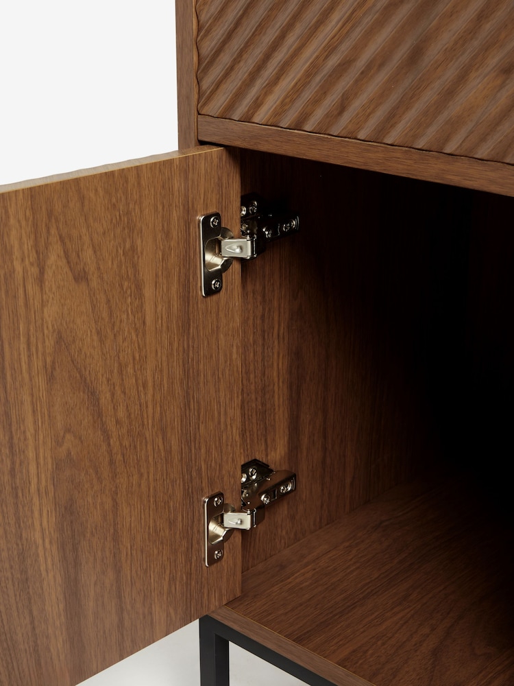 Dark Marlow Oak Effect Corner Bookcase - Image 7 of 7