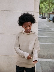 Neutral Utility Knitted Hoodie (3-16yrs) - Image 1 of 16