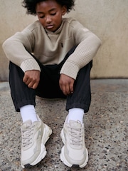 Neutral Utility Knitted Hoodie (3-16yrs) - Image 10 of 16
