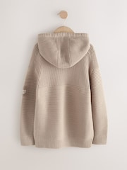 Neutral Utility Knitted Hoodie (3-16yrs) - Image 13 of 16