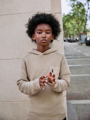 Neutral Utility Knitted Hoodie (3-16yrs) - Image 5 of 16