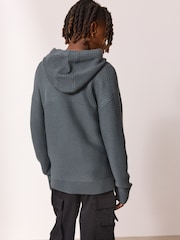 Blue Utility Knitted Hoodie (3-16yrs) - Image 2 of 10