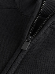Black Zip Through Knitted Cardigan (3-16yrs) - Image 3 of 5