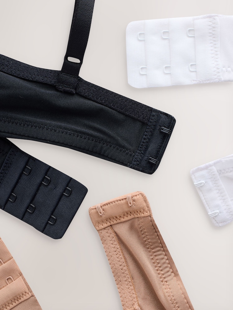 Black/White/Nude Pad Plunge A-E Ultimate Comfort Smoothing T-Shirt Bras 3 Pack - Image 10 of 10 Black/White/Nude Pad Plunge A-E Ultimate Comfort Smoothing T-Shirt Bras 3 Pack - Image 10 of 10