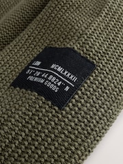 Khaki Green Utility Knitted Crew Neck Jumper (3-16yrs) - Image 8 of 9