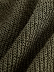 Khaki Green Utility Knitted Crew Neck Jumper (3-16yrs) - Image 9 of 9