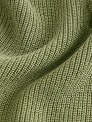 Green With Stag 100% Cotton Crew Neck Knitted Jumper (3-16yrs) - Image 3 of 4