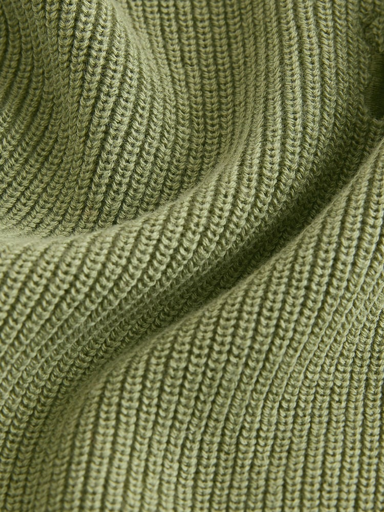 Grün - Baumwollstrickpullover mit Rundhalsausschnitt (3–16 J.) - Bild 8 von 8