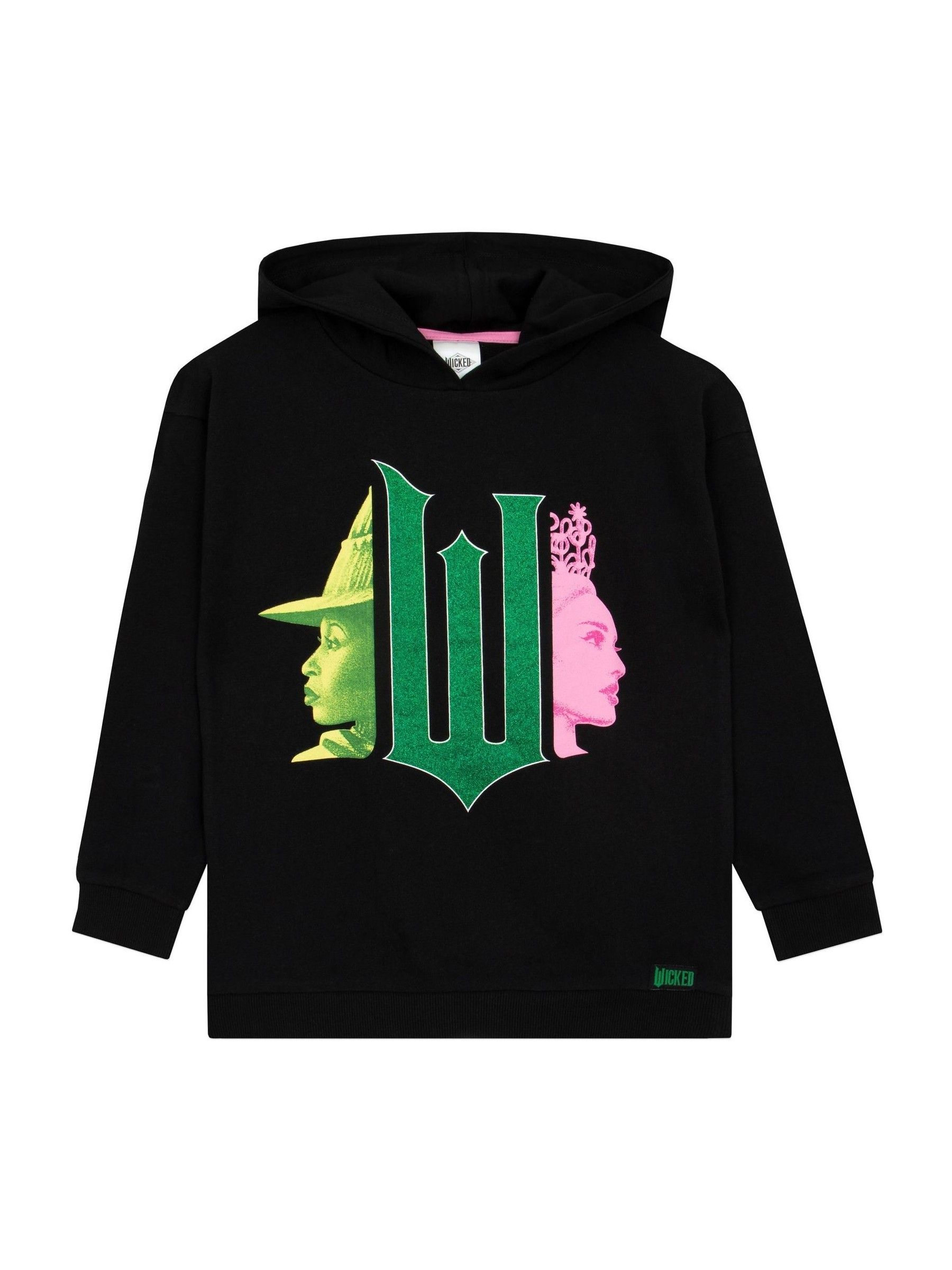 Buy Character Black Wicked Elphaba And Glinda 100% Cotton Hoodie